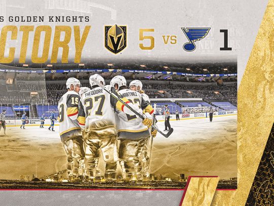 Golden Knights Sweep Two Game Set Vs Blues