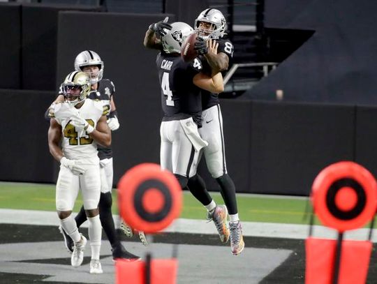 Historic Night On The Strip; Raiders Provide Las Vegas Home Win Over New Orleans 34-24.