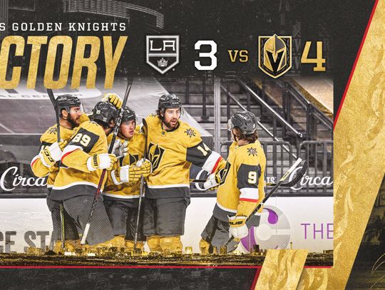 Knights Trade Shots With Kings In Early Afternoon Victory Defeating LA 4-3. 