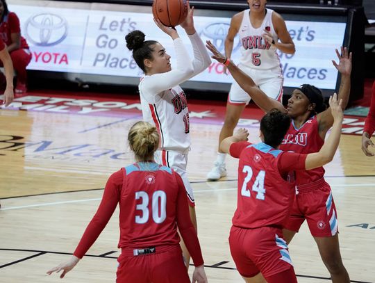 Lady Rebels Pull Together For a Record-Setting Win Against Loyola Marymount