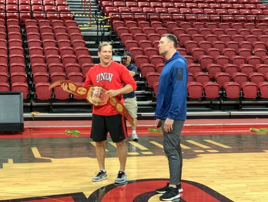 Runnin' Rebels Surprised by Forrest Griffin with "Top Stopper" Belt