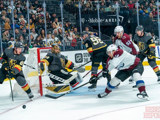 The Golden Knights lose big at home to the Colorado Avalanche