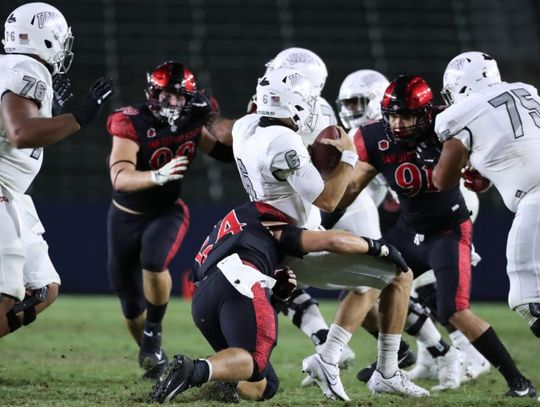 UNLV Rebels Take a Hard Hit from The SDSU Aztecs During First Game of the Season Losing 34-6. 