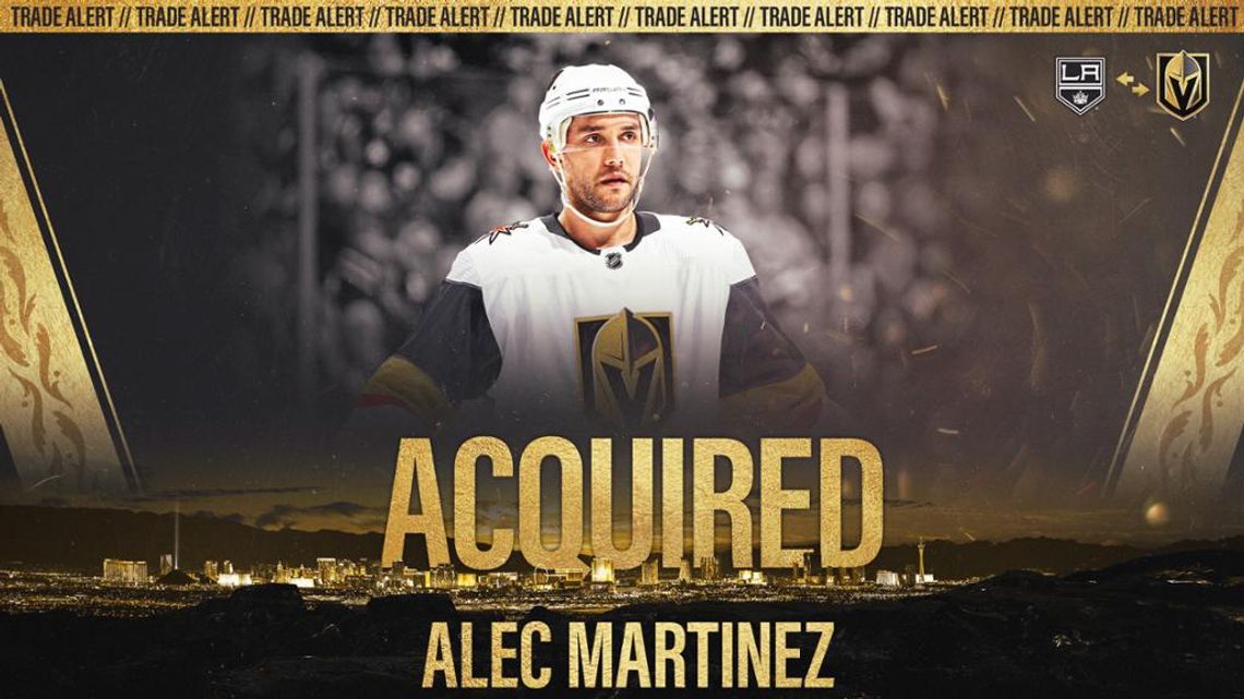 Golden Knights Bolster Defense, Acquire Alec Martinez