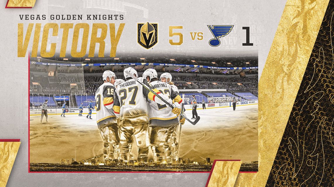 Golden Knights Sweep Two Game Set Vs Blues