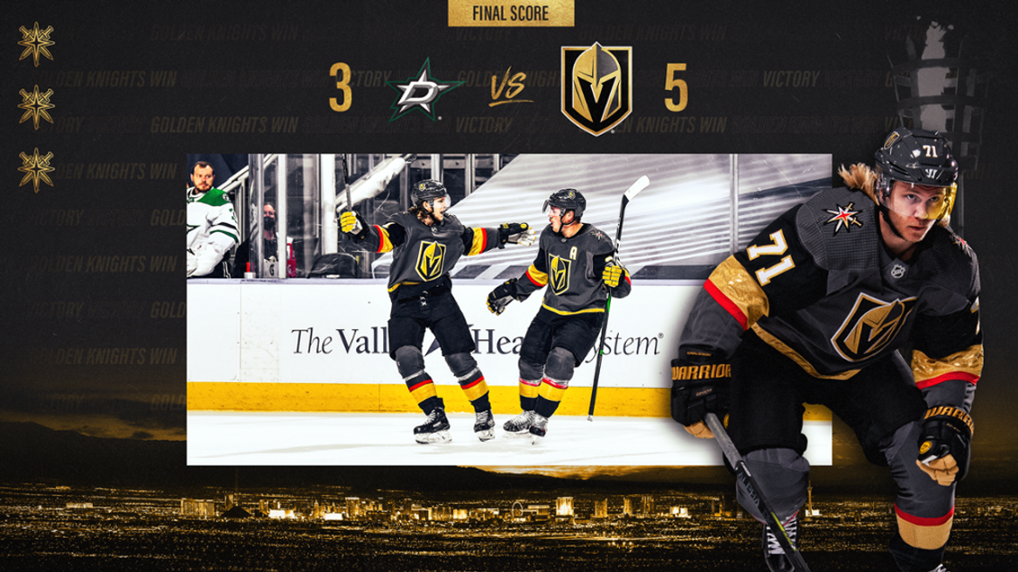 Golden Knights Top Stars in a Wild Round-Robin Opener