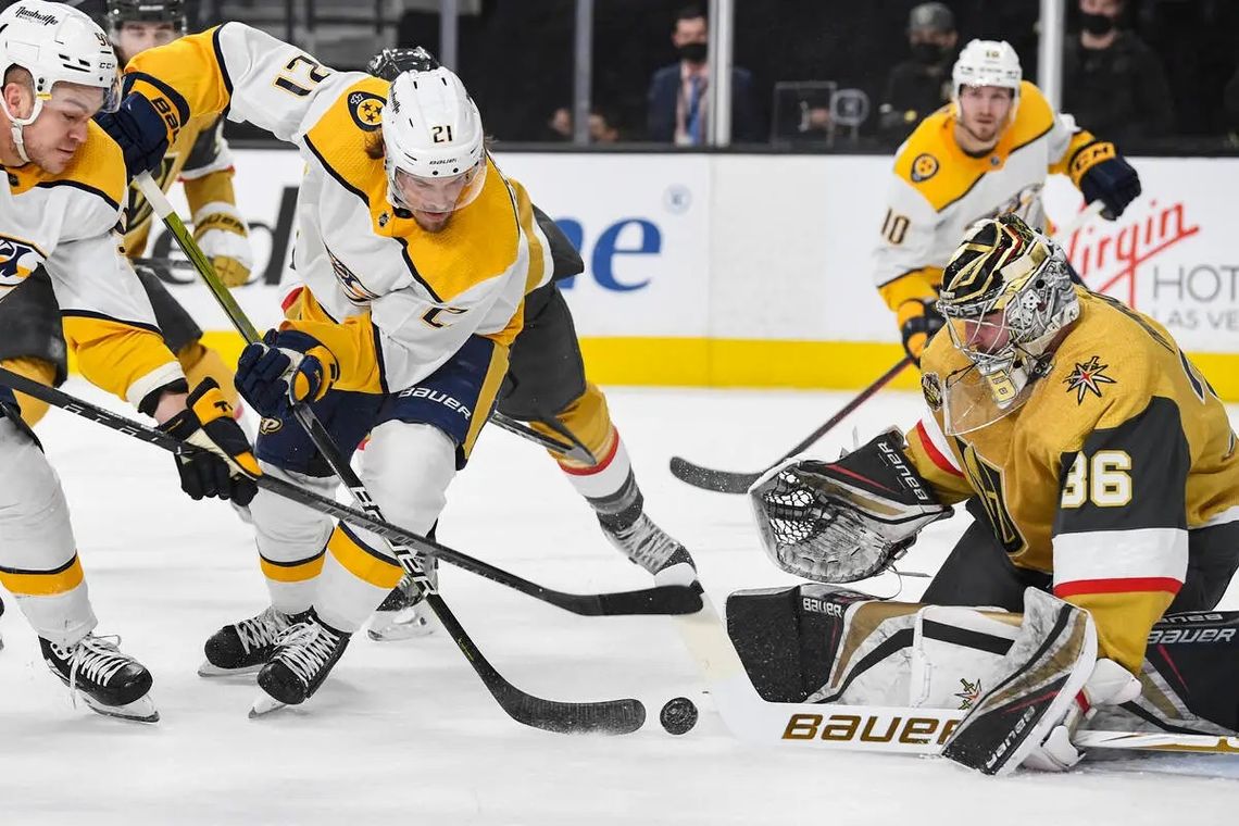  The Golden Knights late comeback is unsuccessful against Predators 