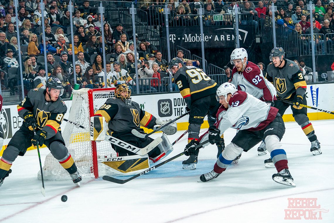 The Golden Knights lose big at home to the Colorado Avalanche