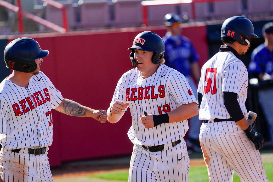 UNLV Baseball Falls Short of a Weekend Sweep Against Air Force, Ending Eight Game Winning Streak