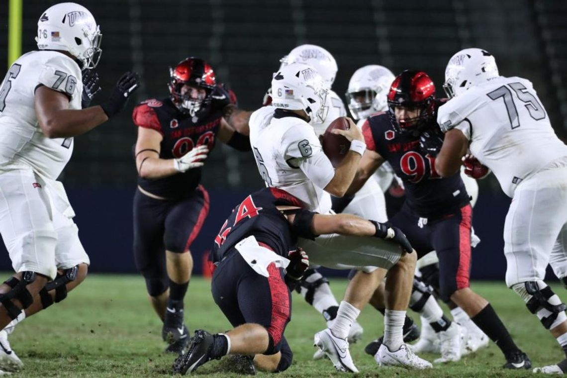 UNLV Rebels Take a Hard Hit from The SDSU Aztecs During First Game of the Season Losing 34-6. 